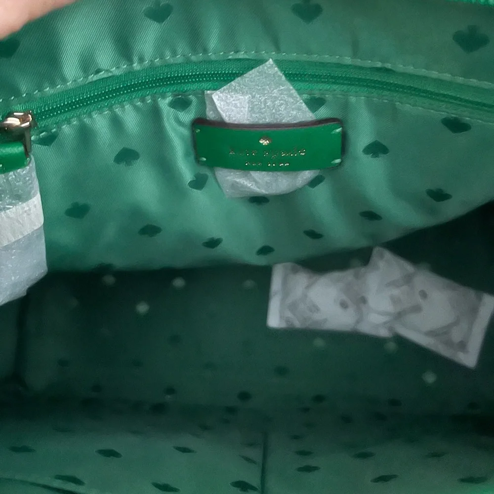 Kate Spade NWT DANA Tote Green Bean Color - Picture 14 of 16